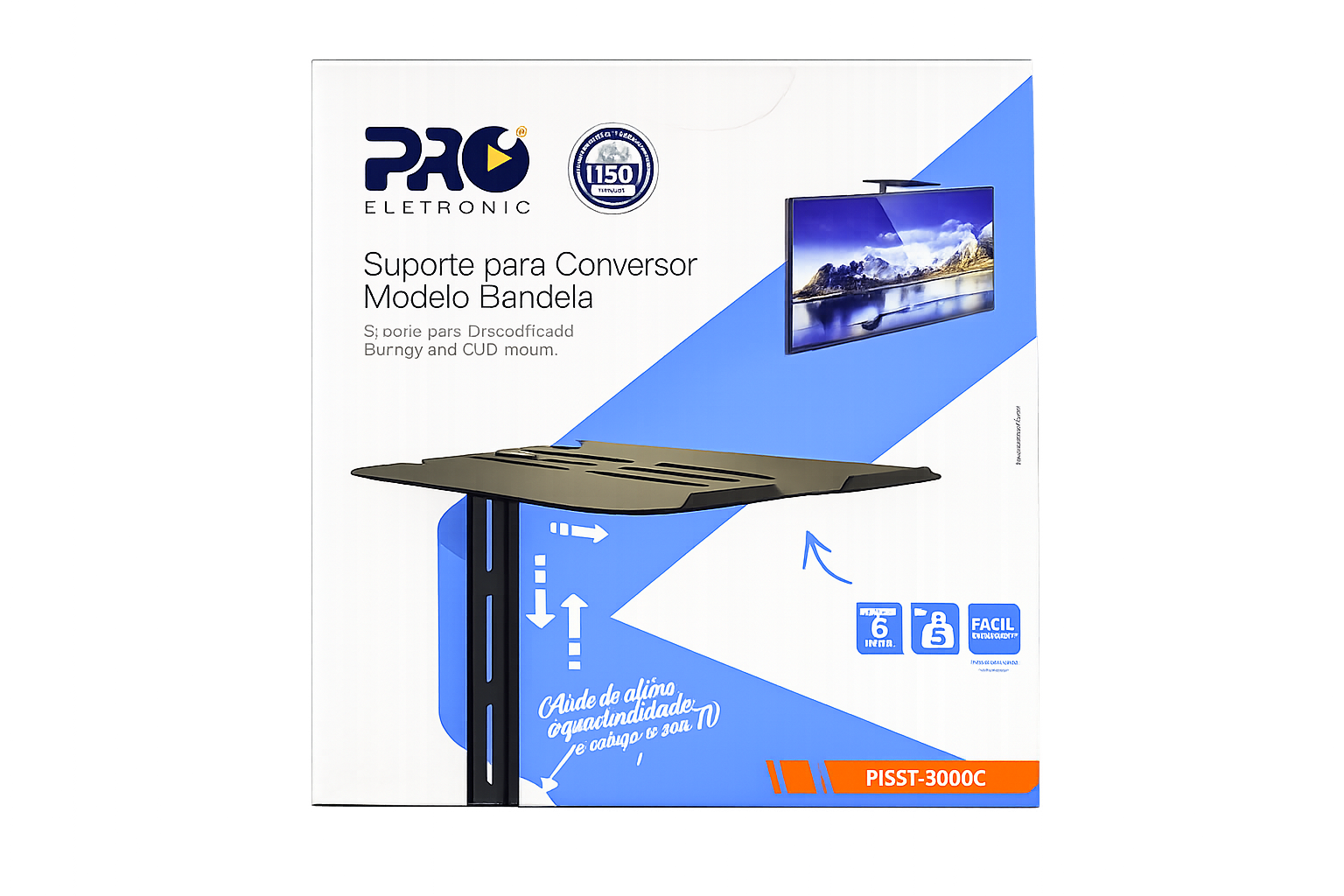 Suporte para Conversor Modelo Bandeja