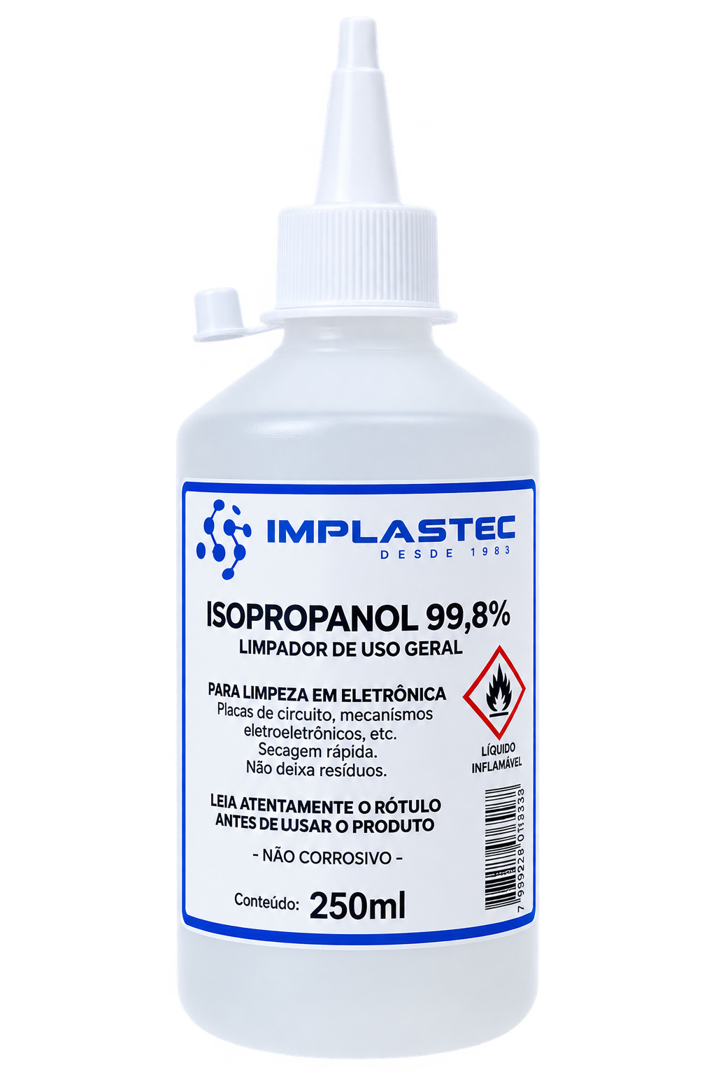 Álcool Isopropílico 99,8% 250ml